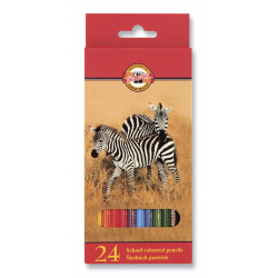 Ceruzky 24 farebné 3554/24 ZVIERA